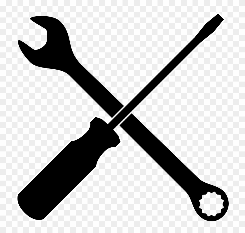 Detail Wrench Clipart Black And White Nomer 26