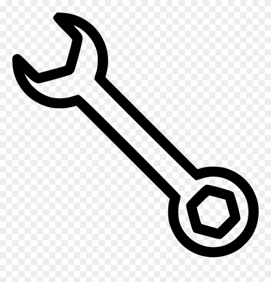 Detail Wrench Clipart Black And White Nomer 29