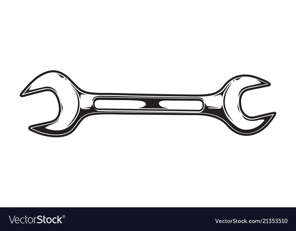 Detail Wrench Vector Nomer 3
