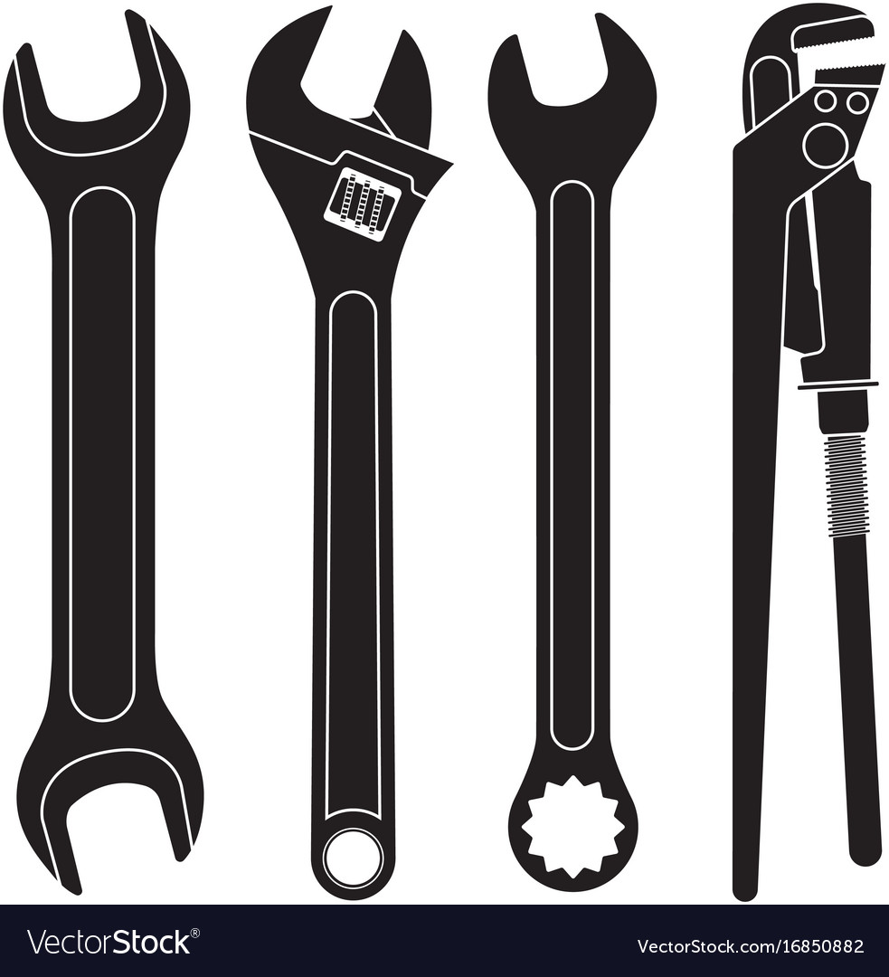 Detail Wrench Vector Nomer 26