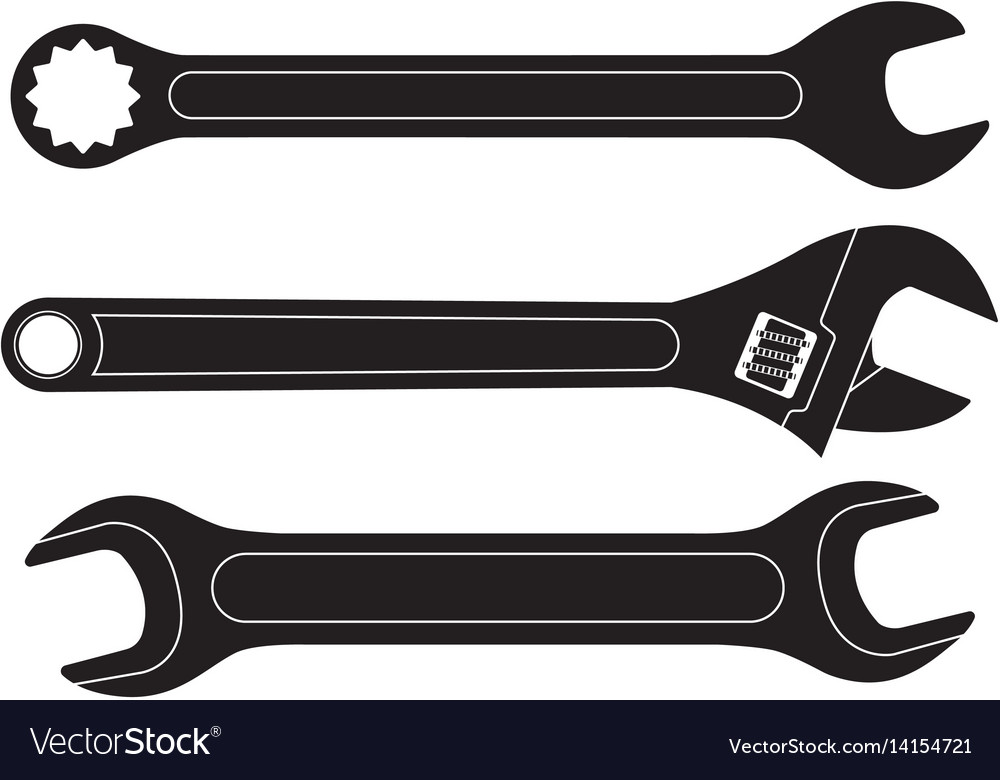 Detail Wrench Vector Nomer 6