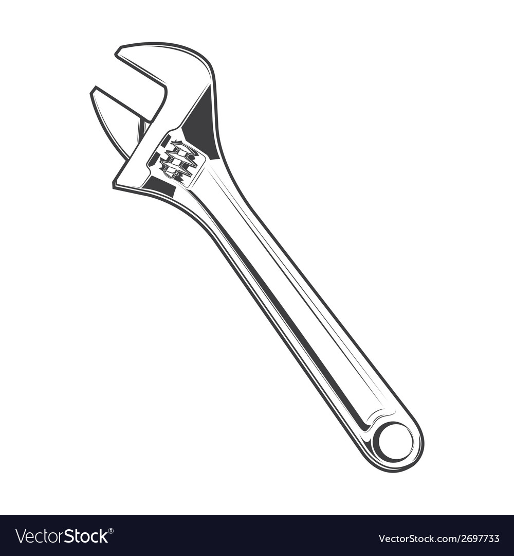 Detail Wrench Vector Nomer 49