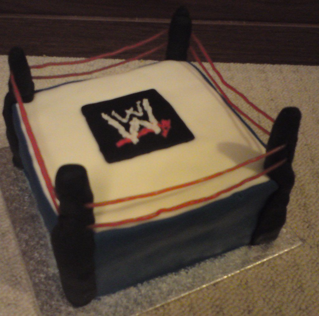 Detail Wrestling Ring Cake Ropes Nomer 40
