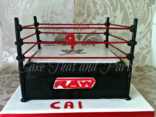 Detail Wrestling Ring Cake Ropes Nomer 45