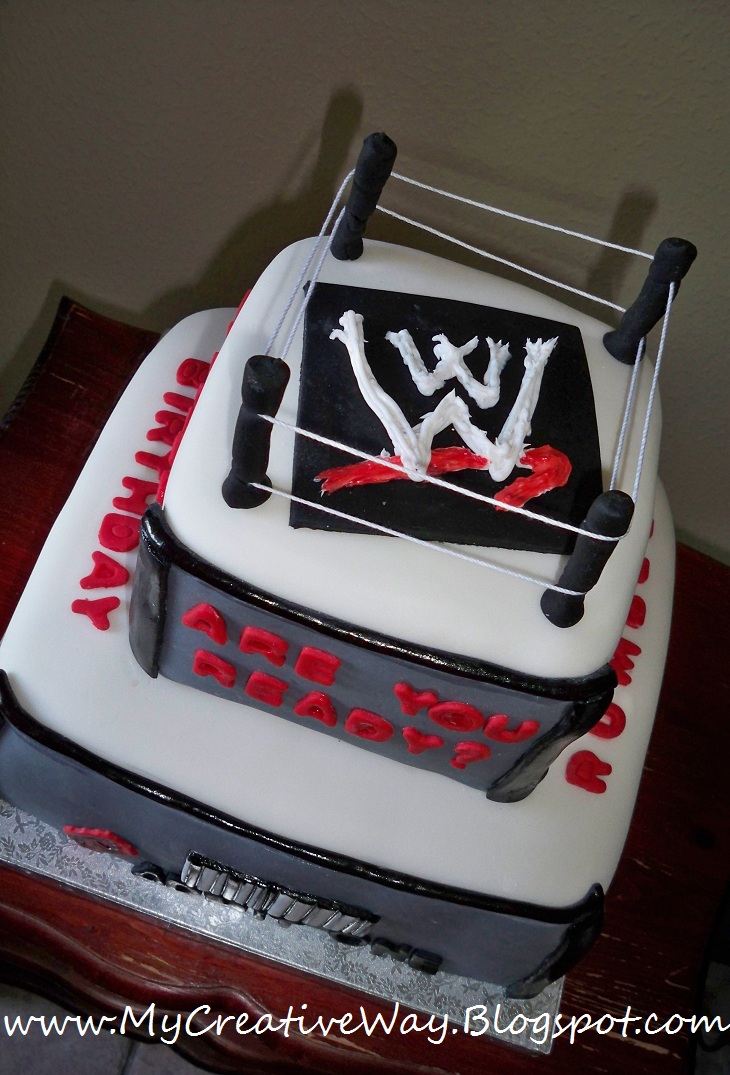 Detail Wrestling Ring Cake Ropes Nomer 53