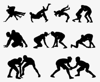 Detail Wrestling Silhouette Clip Art Nomer 18