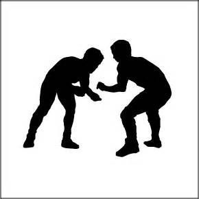 Detail Wrestling Silhouette Clip Art Nomer 4