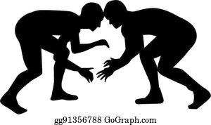 Detail Wrestling Silhouette Clip Art Nomer 6