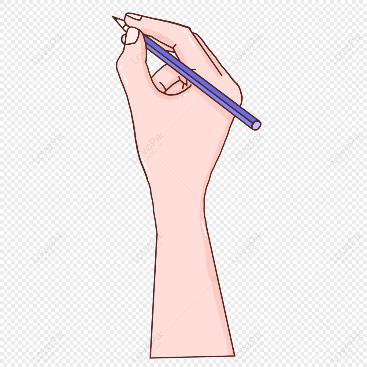 Detail Writing Hand With Pen Png Nomer 24