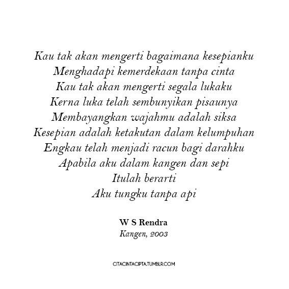 Detail Ws Rendra Quotes Nomer 15