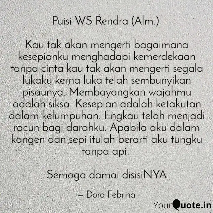 Detail Ws Rendra Quotes Nomer 17