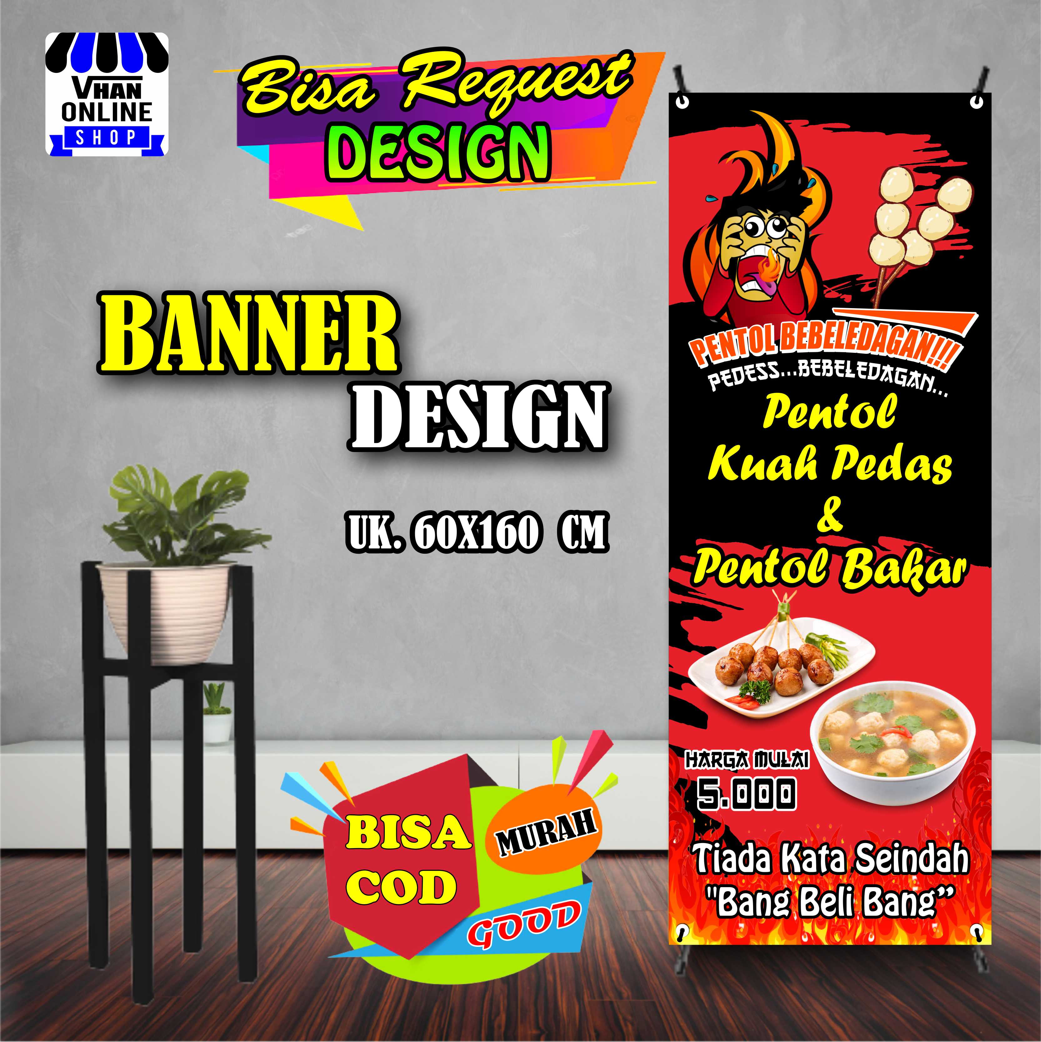 Detail X Banner Bakso Nomer 13