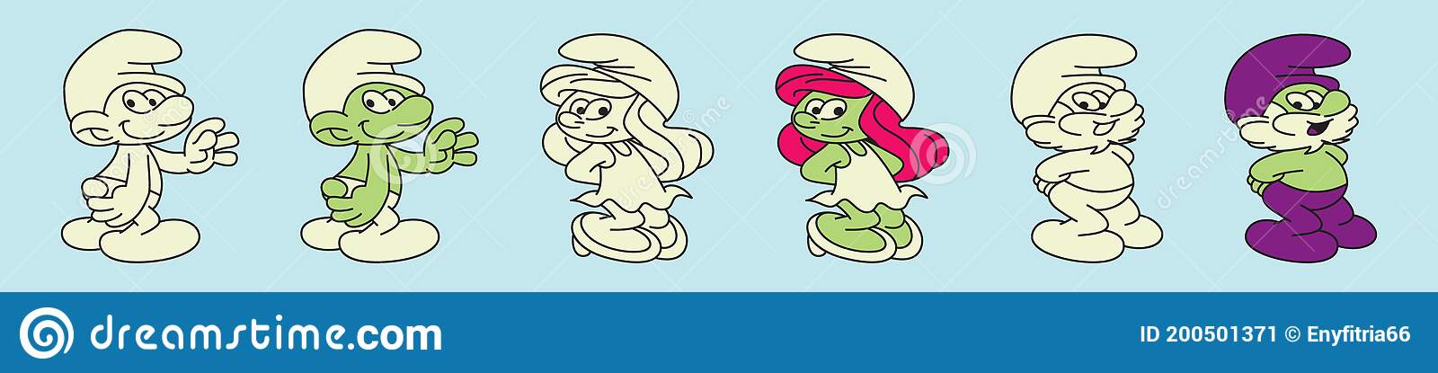 Detail Smurf Vector Nomer 51