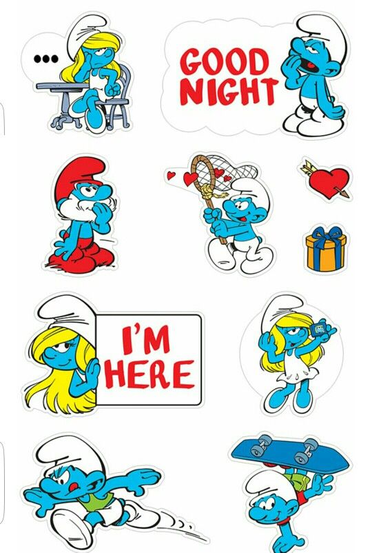 Detail Smurfette Stickers Nomer 12