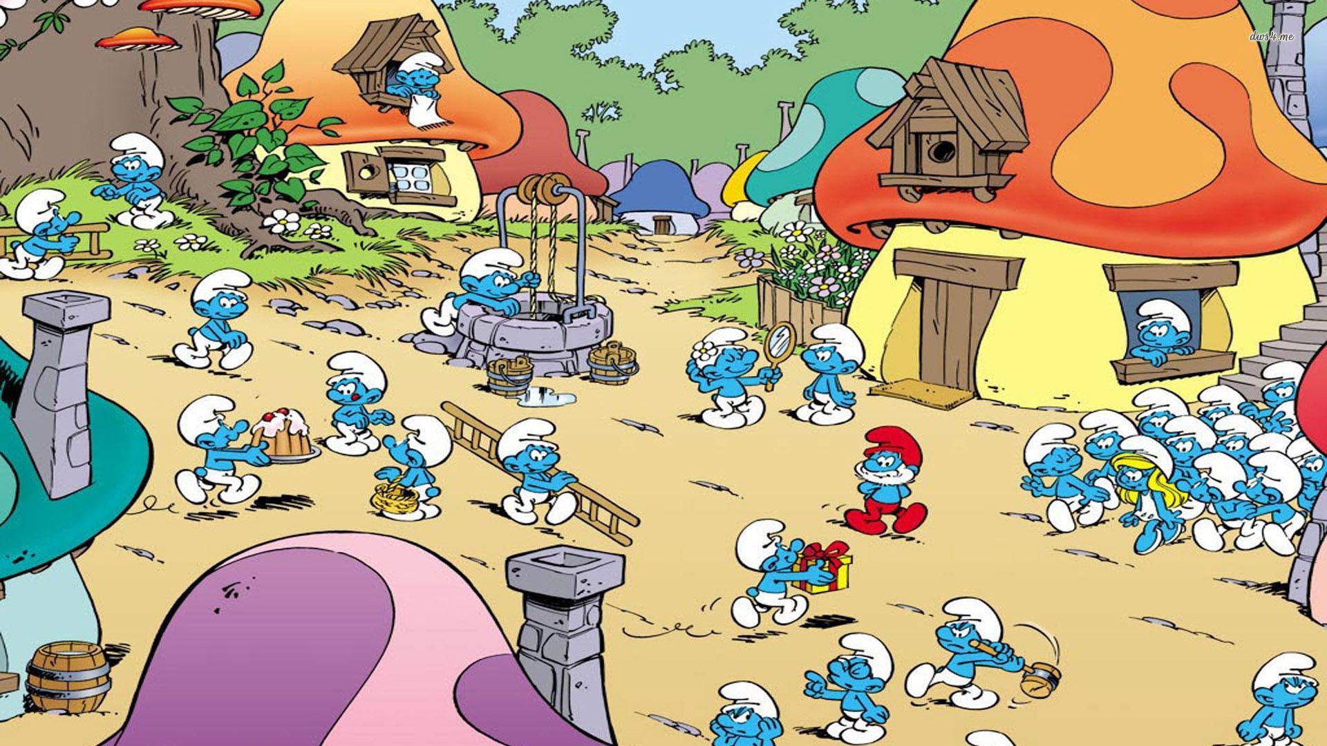 Detail Smurfs Background Nomer 34