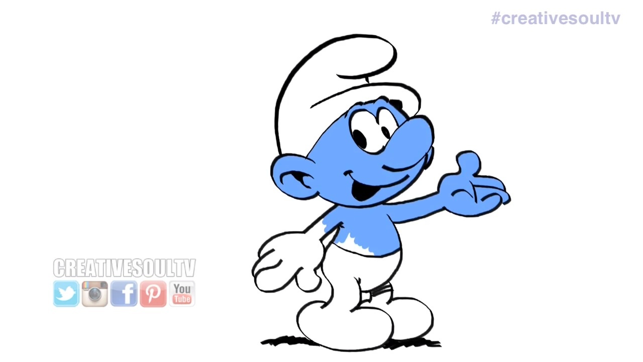 Detail Smurfs Drawings Nomer 44