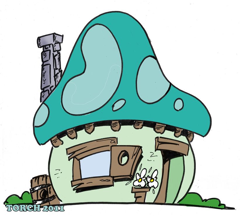 Detail Smurfs Mushroom Houses Nomer 8