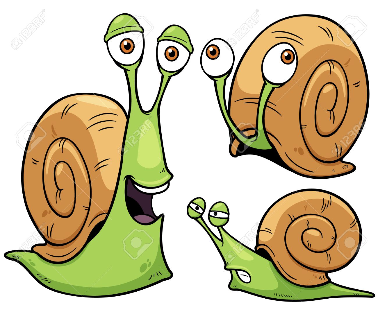 Detail Snails Clipart Nomer 46