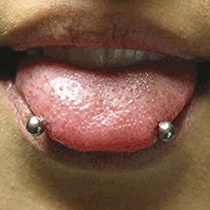 Detail Snake Eyes Tongue Piercing Rings Nomer 7