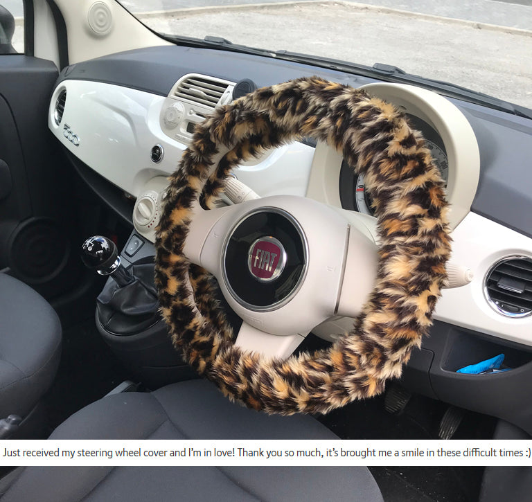 Detail Snake Print Steering Wheel Cover Nomer 21