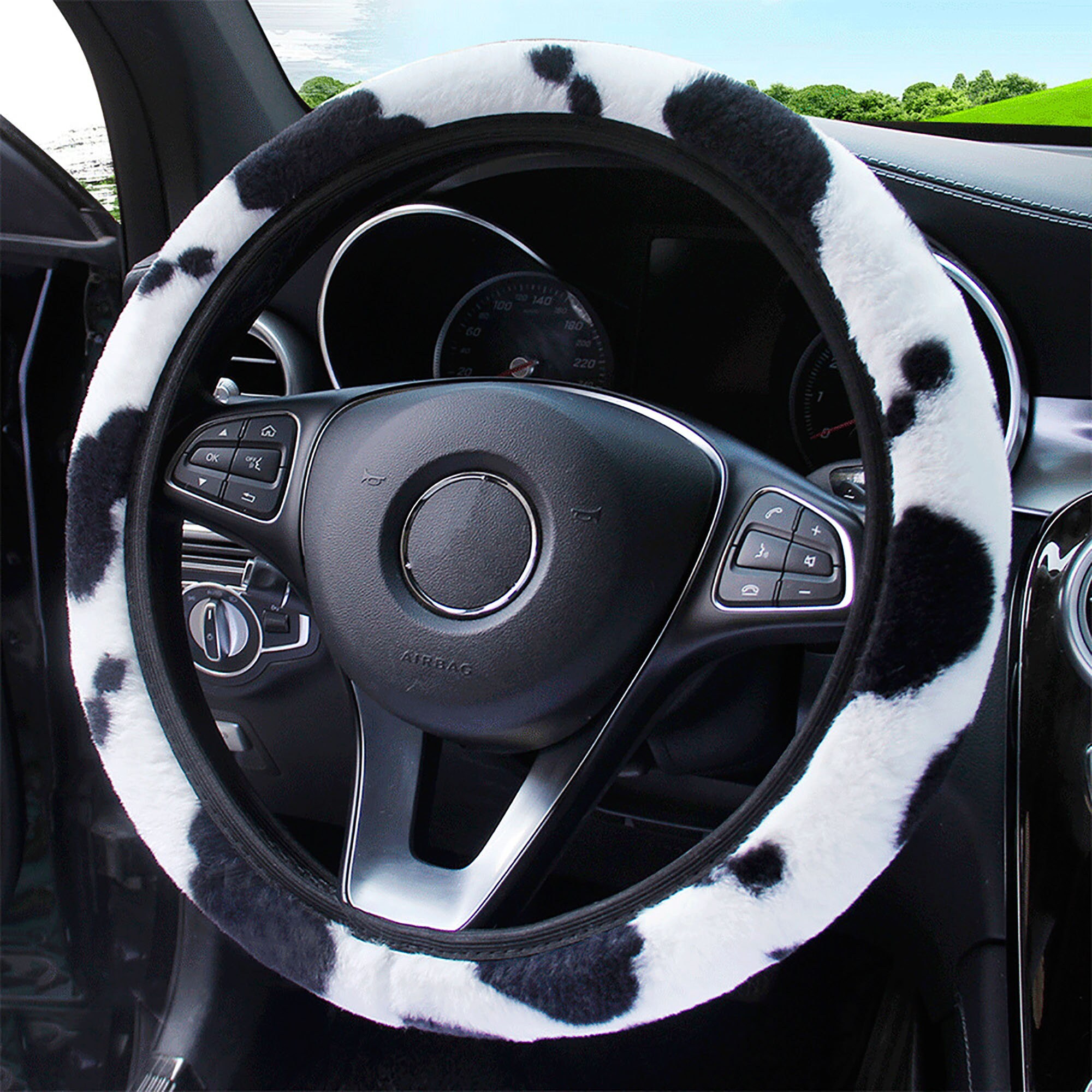 Detail Snake Print Steering Wheel Cover Nomer 38