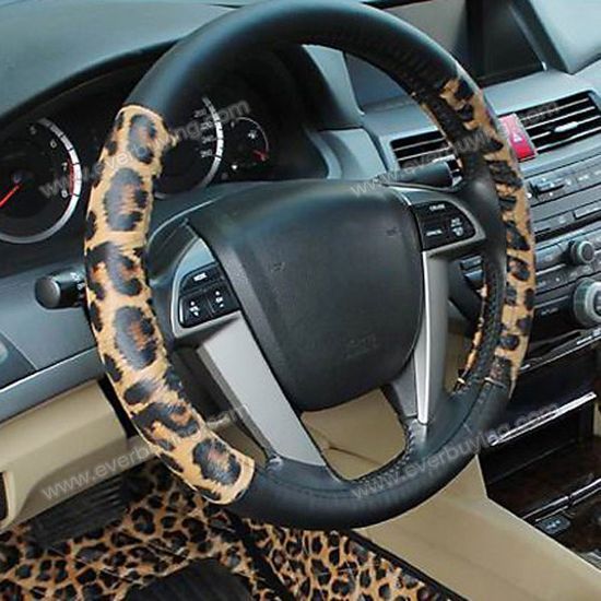 Detail Snake Print Steering Wheel Cover Nomer 59