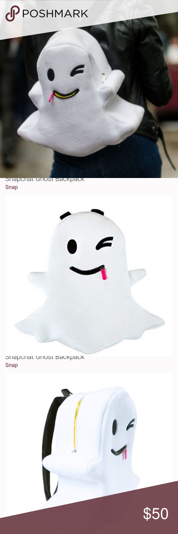 Detail Snapchat Ghost Backpack Nomer 13