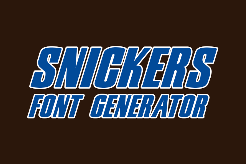 Detail Snickers Text Generator Nomer 7