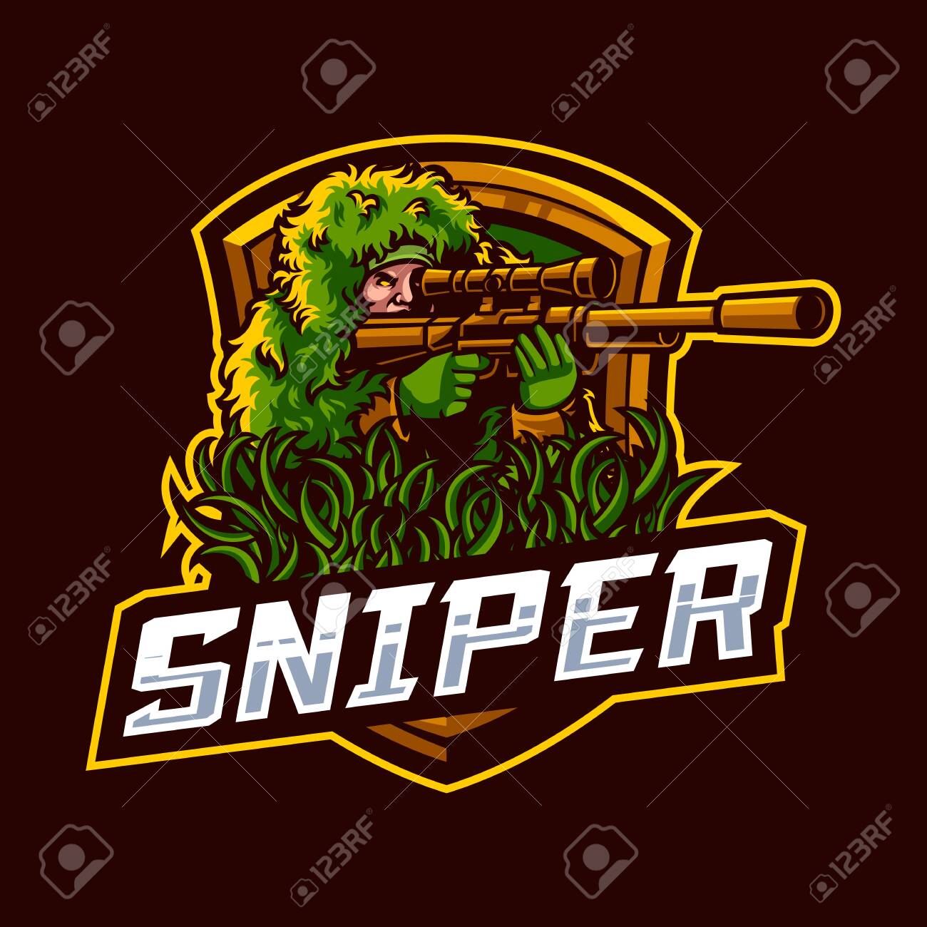 Detail Sniper Logo Nomer 25