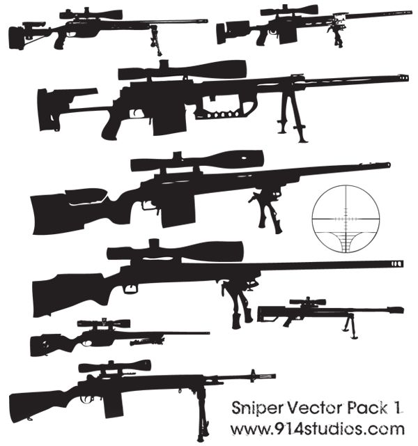 Detail Sniper Rifle Clipart Nomer 27