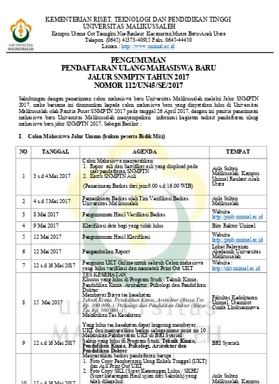 Detail Snmptn Jalur Undangan 2017 Nomer 19