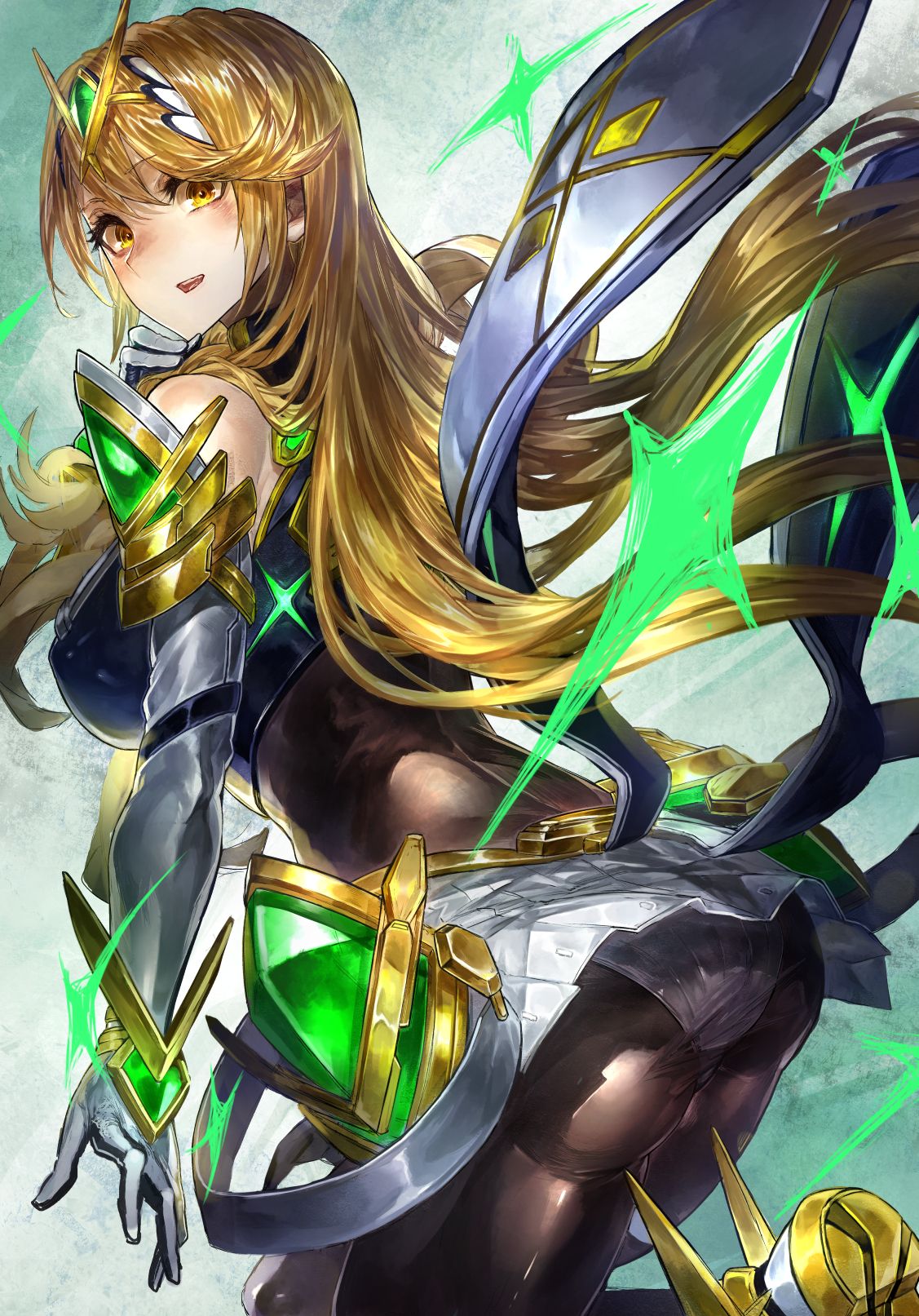 Detail Xenoblade Chronicles 2 Mythra Nomer 39