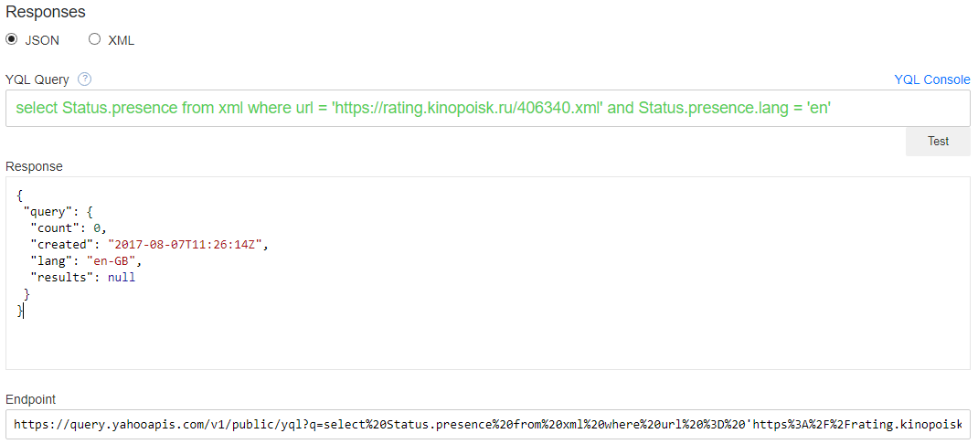Detail Yahoo Query Language Nomer 2