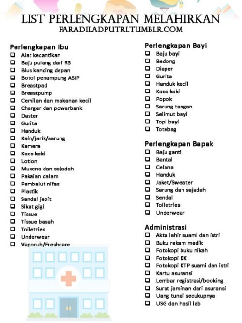 Detail Yang Dibawa Saat Melahirkan Di Rumah Sakit Nomer 12