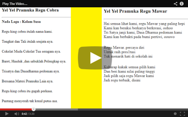 Detail Yel Yel Pramuka Regu Srigala Nomer 34