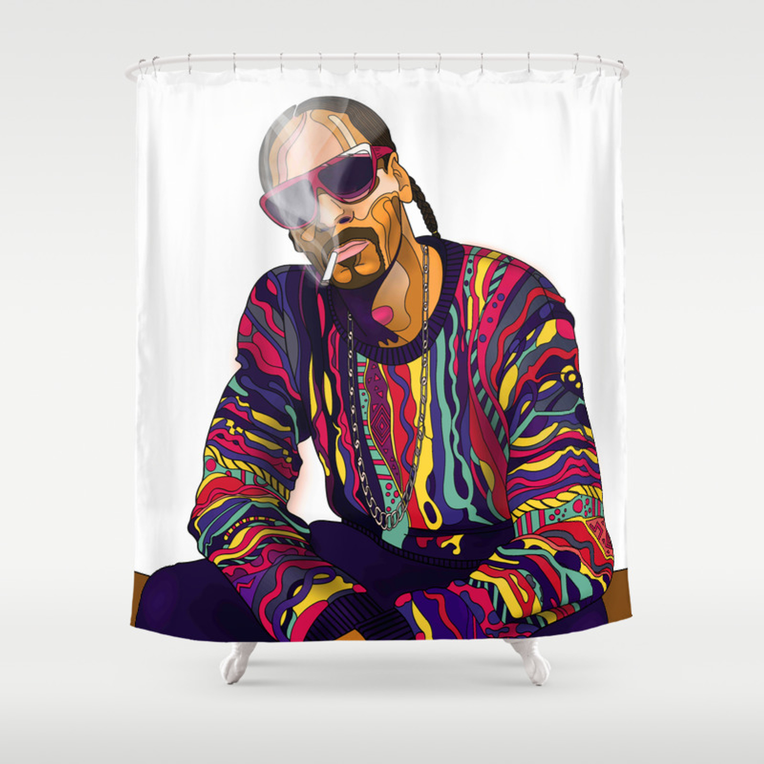 Detail Snoop Dogg Shower Curtain Nomer 6