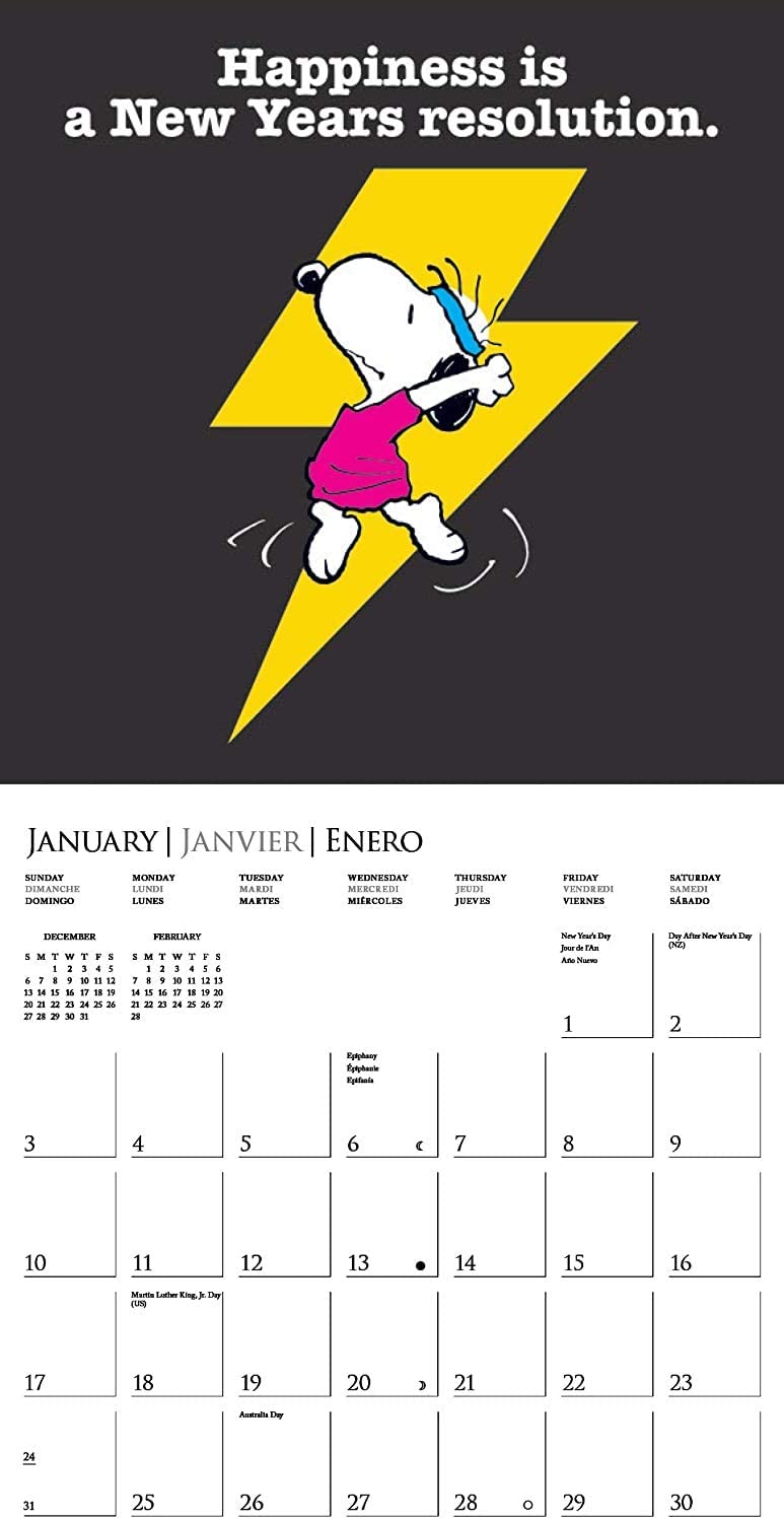 Detail Snoopy 2021 Wall Calendar Nomer 42