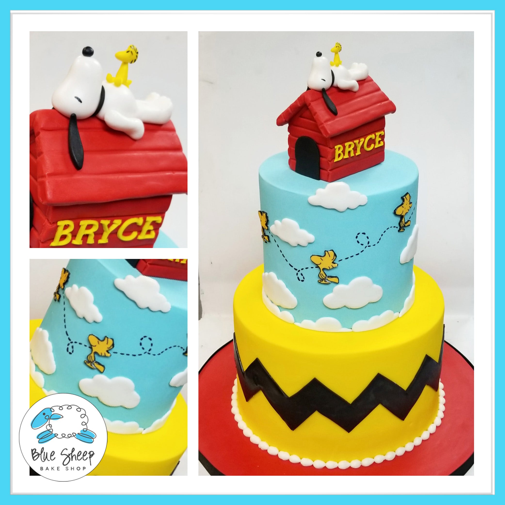 Detail Snoopy Baby Shower Cakes Nomer 17