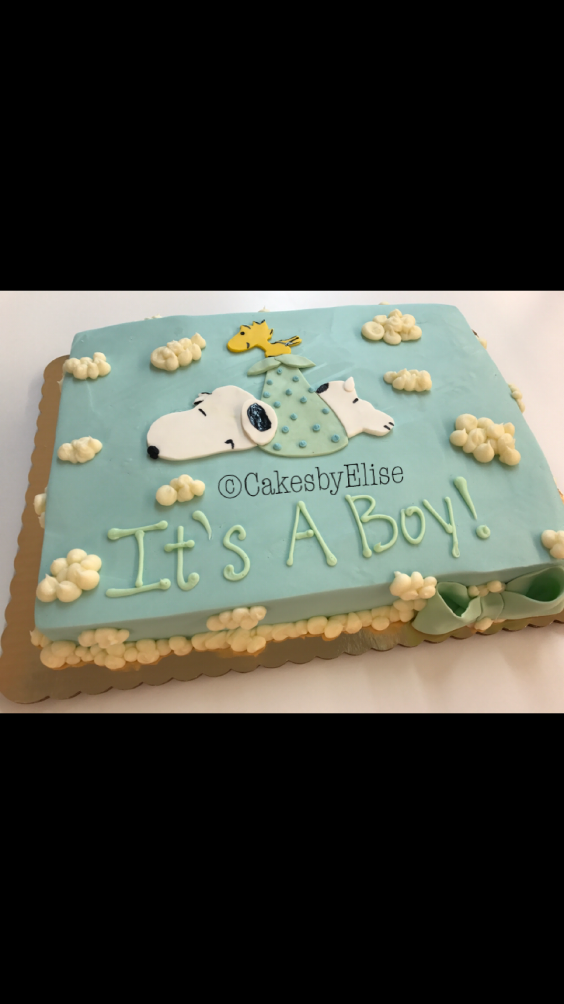 Detail Snoopy Baby Shower Cakes Nomer 5