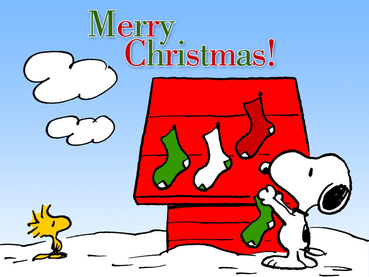 Detail Snoopy Christmas Backgrounds Nomer 7