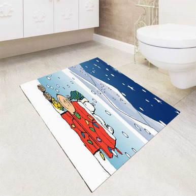 Detail Snoopy Christmas Bathroom Rug Nomer 45