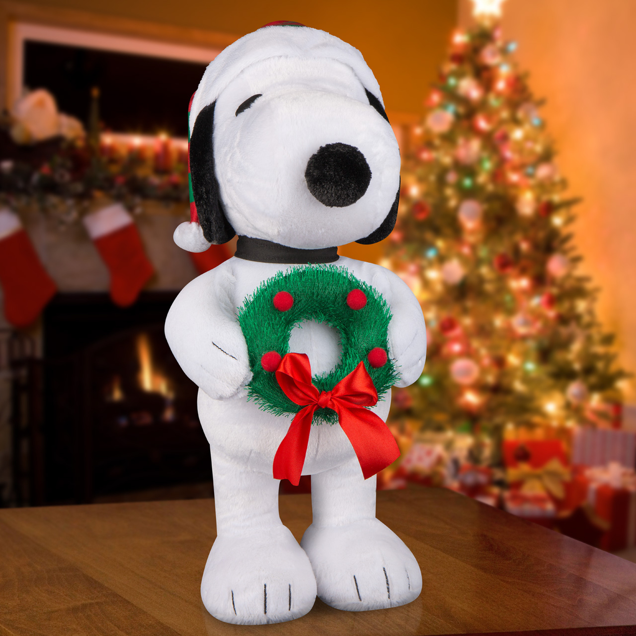 Detail Snoopy Christmas Wreath Nomer 46