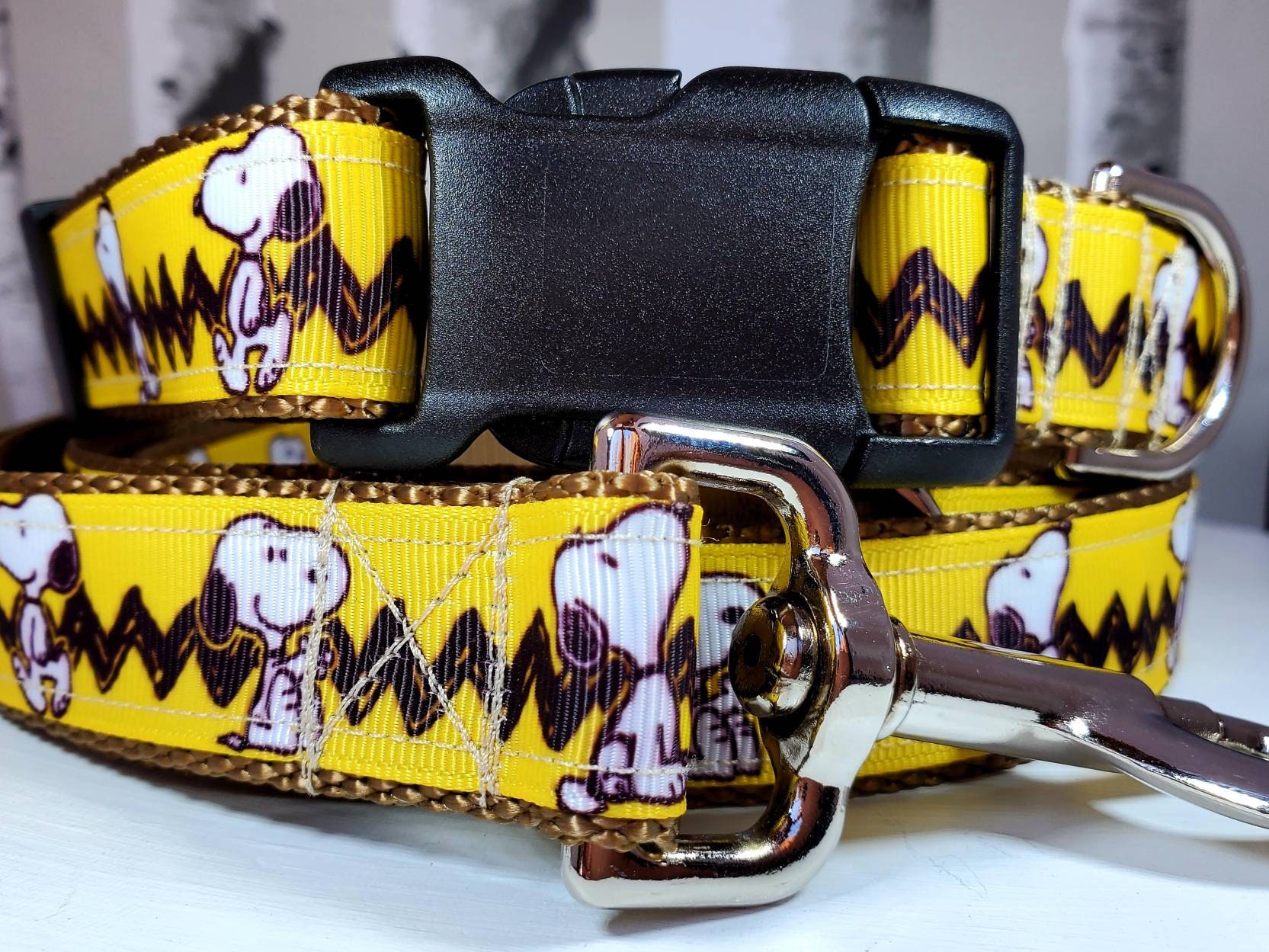 Detail Snoopy Dog Collar And Leash Nomer 31