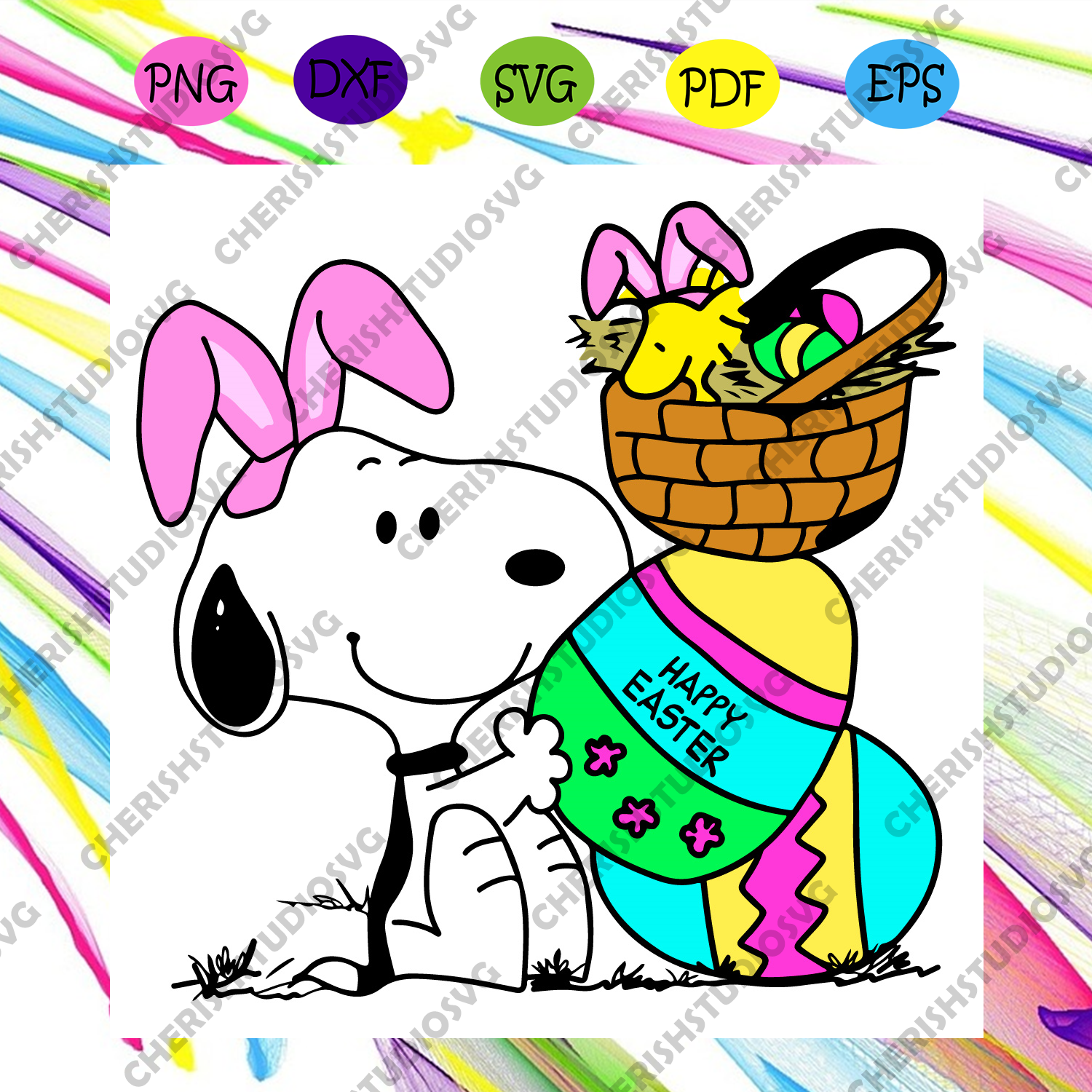 Detail Snoopy Easter Clipart Nomer 29