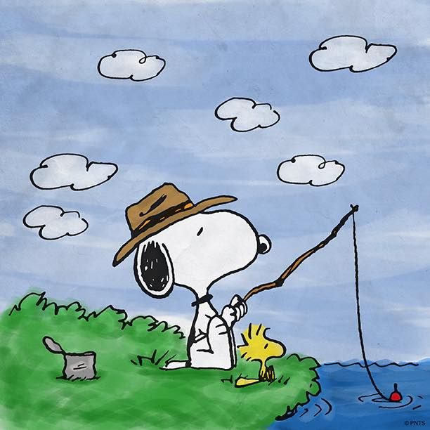 Detail Snoopy Fishing Images Nomer 3