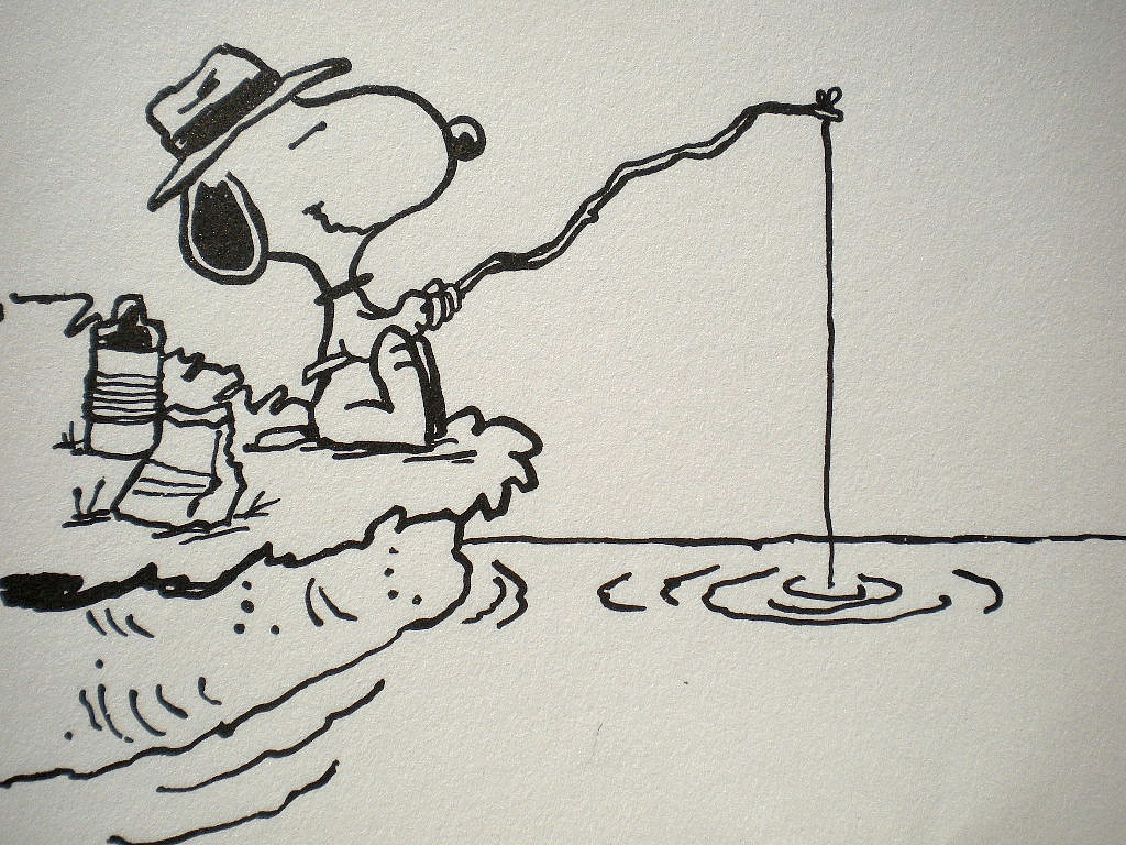 Detail Snoopy Fishing Images Nomer 29