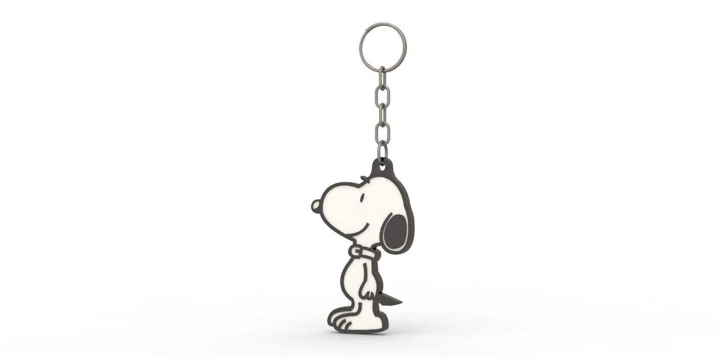 Detail Snoopy Keychain Nomer 23