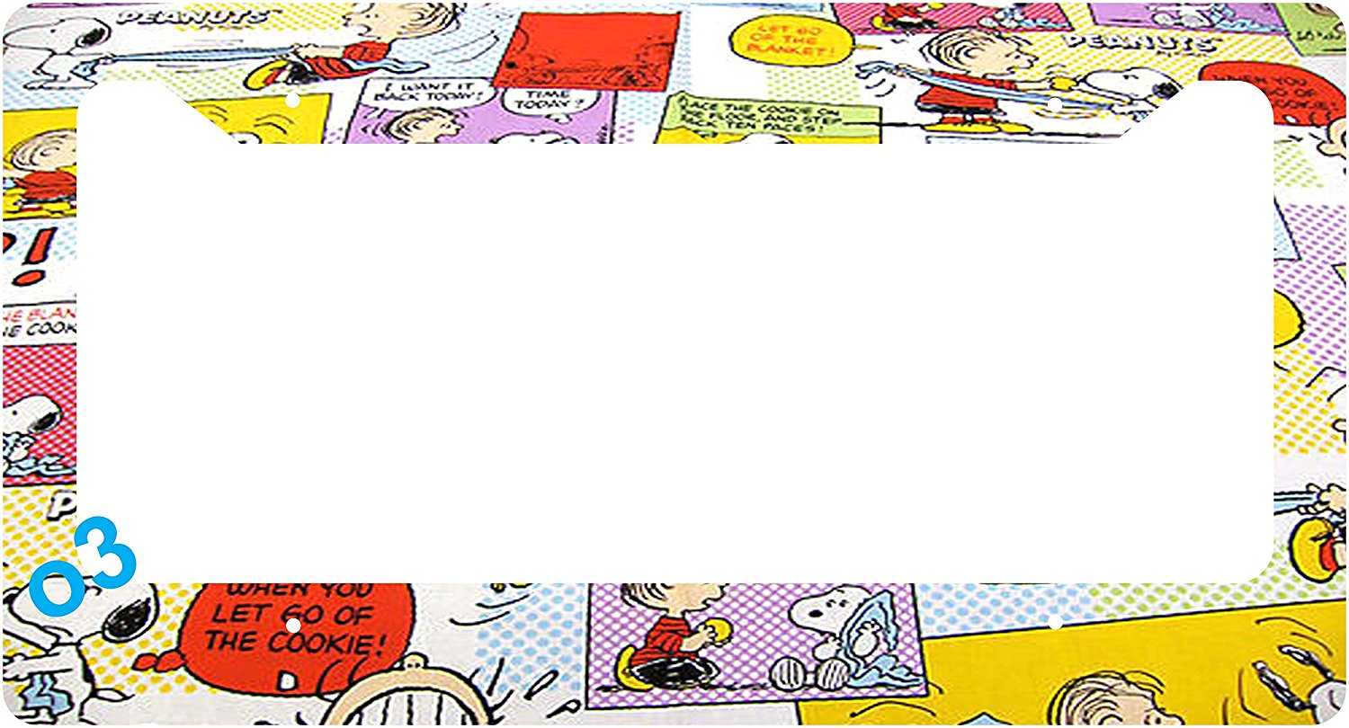 Detail Snoopy License Plate Frame Nomer 23