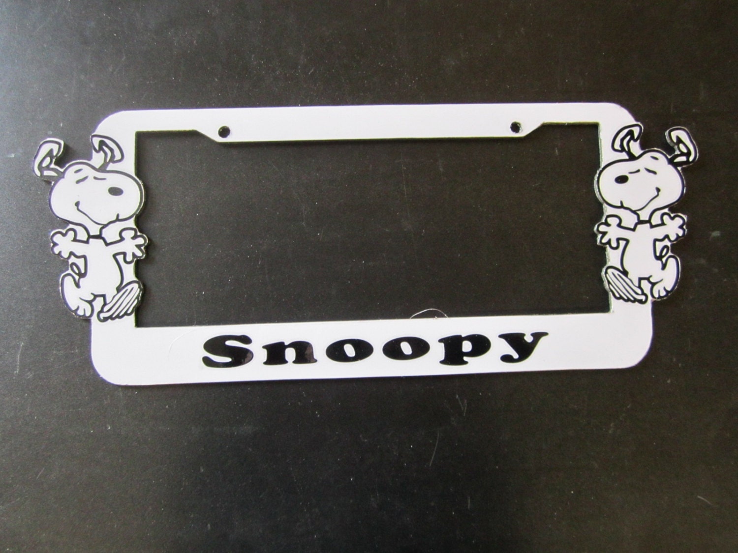 Detail Snoopy License Plate Frame Nomer 4