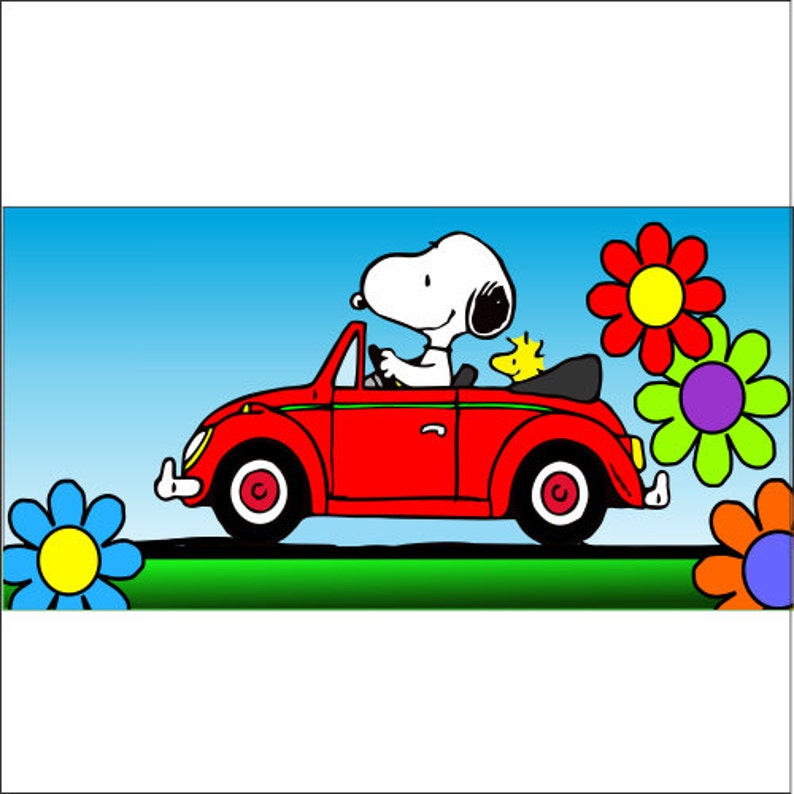 Detail Snoopy License Plate Frame Nomer 33